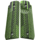 Stoner CNC Ruger Mark IV 22/45 Lite G10 Gun Grips Slash and Burn Design Fits Ruger 22 45 Lite Generation 4 Rimfire, Neon Green Black, STO-IV2245-SB-NG