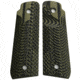 Stoner CNC Ruger Mark IV 22/45 Lite G10 Gun Grips Slash and Burn Design Fits Ruger 22 45 Lite Generation 4 Rimfire, OD Green Black, STO-IV2245-SB-ODG