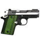 Stoner CNC SIG P238 Gun Grip G10 Super Spine Fits Sig Sauer .380 Auto Pistol, Neon Green, Ambi, STO-P238-SS-AM-NG