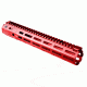 Strike Industries 12in Mega Fins XL Handguard Rail with Mlok, Red, SI-MEGAFINS-XL-MLOK-12-RED