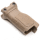 Strike Industries Angled Vertical Long Grip with Cable Management for 1913 Picatinny Rail, FDE, SI-AR-CMAG-RAIL-L-FDE