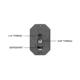 Strike Industries ARCA QD Picatinny Adatper, 1/4in and 3/8in Threads, Black, One Size, SI-ARCA-TRI-PADA-BK