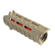 Strike Industries Carbine Length Handguard with Heat Shield, FDE/Red, SI-STRIKE-HG-CFDE-RED