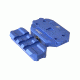 Strike Industries R.EX Riser - Low Profile, Lightweight Riser for AR Platforms, Blue SI-REX-RISER-BLU