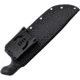 Stroup Knives BK1 Black Fixed Blade Knife, 13.75in Overall, 7.75in 1095HC Steel Blade, Black Sculpted G10 Handle, Kydex Sheath, BK1-B-G10-S