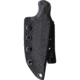 Stroup Knives GP2 Black Fixed Blade Knife, 7.75in Overall, 3.75in 1095HC Steel Acid Etched Blade, Black G10 Handle, Kydex Sheath, GP2-B-G10-S