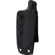 Stroup Knives GP3 Black Fixed Blade Knife, 8.25in Overall, 4in 1095HC Steel Blade, Black Sculpted G10 Handle, Kydex Sheath, GP3-B-G10-S