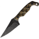 Stroup Knives Mini1 Fixed Blade Knife, 3in, 1095 High Carbon Steel, Trailing Point Blade, Camo G10 Handle, MINI1-CAMOL-G10
