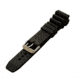 Stryker Watch Silicone Strap, Brushed S/S Hardware, Black, NO WX022