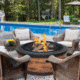 Sun Joe Fire Joe Fire Pit, 28in, Rustic Wood, SJFP28-STN-RW