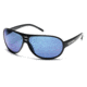 Suncloud Joyride Sunglasses with Black Frames, Blue Mirror Lenses