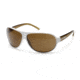 Suncloud Joy Ride Sunglasses with White-Olive Frames, Brown Lenses