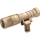 SureFire M340V Mini Scout Light Pro Compact LED Weapon Light, CR123A, Swivel, Picatinny, w/ Z68 Click ON/OFF Tailcap, IR/White, 250 Lumens, Tan, M340V-TN-PRO