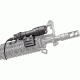 SureFire Scout Light w/Remote Switch, CR123A, RM45 Mount, White, 500 Lumens, Black, M312C-BK