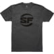 SureFire SF Button Logo T-Shirt - Men's, 60% Cotton/40% Polyester, Gray, Large, SST-SFB-DG-L