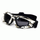 Survival Optics Military/Desert Shield Goggles, Snow Camo Frame, Logo, Pc Anti Fog Smoke Lens, 2.0mm 2003