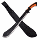 Survivor SV-MHT001-3 Machete, 18in, 3CR13 Stainless Steel, Bolo, Steel/Black Blade, Nylon Fiber/Rubber Handle, Orange/Black, SV-MHT001-3