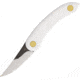 Svord Chip Thwitel Whittler White Fixed Blade Knife, 2.5in, Satin, White Polypropylene Handle SVCHWW