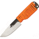 Svord EDC Hi Fixed Knife, Yellow PU alloy belt sheath, orange paracord wrapped handle SVEDC