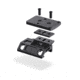 Swampfox Rebel Riser Adjustable Height For Picatinny Rail Dot Sight Mount, Hard Anodize, Black, RR-DSM-1913