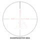 Swampfox Warhawk Tactical 2-10x44mm Rifle Scope, 34mm Tube, First Focal Plane, Sharpshooter MOA, MOA, Black, TWK21044-3M