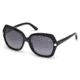 Swarovski SK0062 Sunglasses - Shiny Black Frame Color, Brown Gradient Lens Color