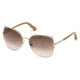 Swarovski SK0066 Sunglasses - Shiny Rose Gold Frame Color, Gradient Brown Lens Color