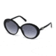Swarovski SK0130 Sunglasses - Shiny Black Frame Color, Gradient Smoke Lens Color