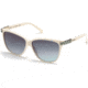 Swarovski SK0137 Sunglasses - Shiny Beige Frame Color, Gradient Smoke Lens Color