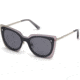Swarovski SK0201 Sunglasses - Shiny Palladium Frame Color, Smoke Lens Color
