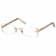 Swarovski SK5024 Eyeglass Frames - Shiny Rose Gold Frame Color
