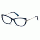 Swarovski SK5188 Eyeglass Frames - Shiny Blue Frame Color
