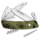 Swiza TT05 Tick Tool Folding Knife, Tt05 Tick Tool, 3.75in Closed, Olive Fern Synthetic Handle, KNI.0090.2050
