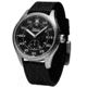Szanto Heritage Aviator Watches, Black Dial, Black Strap, Steel, One Size, SZ 2751