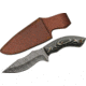 Rite Edge Charcoal Micarta Damascus Knife, 5in, Drop Point, Charcoal Micarta Handle, DM1307