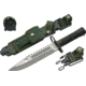 Rite Edge M-9 Commando Knife, 7,75in, Stainless Steel, Green Polymer Handle, 210997