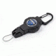 T-Reign Small Retractable Gear Tether Fishing Series, 4oz w/ 24in Kevlar Cord, Carabiner, Blue, Small 0TRG-311