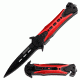 TAC Force Black Spear Blade Spring Assist Knife, Red TF 719RD