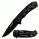 TAC Force Black SS Blade Fold Knife, Black TF 764BK