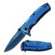 TAC Force Folding Blade, 2.75in, Stainless Steel Blade, Blue Finished Ti-Coated Stainless Steel Handle, TF-848BL