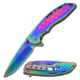 TAC Force Folding Blade, 2.75in, Stainless Steel Blade, Rainbow Titanium Coated Stainless Steel Handle TF-863RB