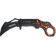 Tac Force Speed Assist  Fold Knife, A/O black SS PS hawkbill blade, Revolver shaped black Alum. handle TF752OR