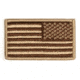 Tac Shield American Flag Patch Coyote, Reverse 03803