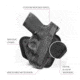 Tactica Hook and Loop Holster for Sig P320 Compact/Carry .40 cal, Right Handed, tt-HLH-0923-RH