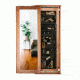 Tactical Walls 1450 Sliding Mirror Bundle, Inserts Mirror Cover, 2 Large and 1 Small Attachment Magnets, Dutch Walnut, BM50SLDWBKM2N52