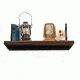 Tactical Walls 825 Pistol Length Shelf, Cherry with Rope Trim, 825 0825MLCHR