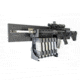 Tactical Walls MidMOD Rifle Display Package Rail AR15 w/ Mag Rack, Black, MWMIDRAILMAGAR15PK