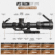 Tacticon Armament Apex Falcon 1-6x24mm 30mm Tube First Focal Plane LPVO Rifle Scope, Illuminated Mil Reticle with Windage/Elevation, Black, APXFALC16X24