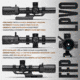 Tacticon Armament Apex Falcon 1-6x24mm 30mm Tube First Focal Plane LPVO Rifle Scope, Illuminated Mil Reticle with Windage/Elevation, Black, APXFALC16X24