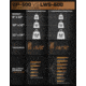 Tacticon Armament AR500 Level 3 Body Armor Plates, 8x10 in, SAPI Cut, Black, STL500-8x10-SAPI